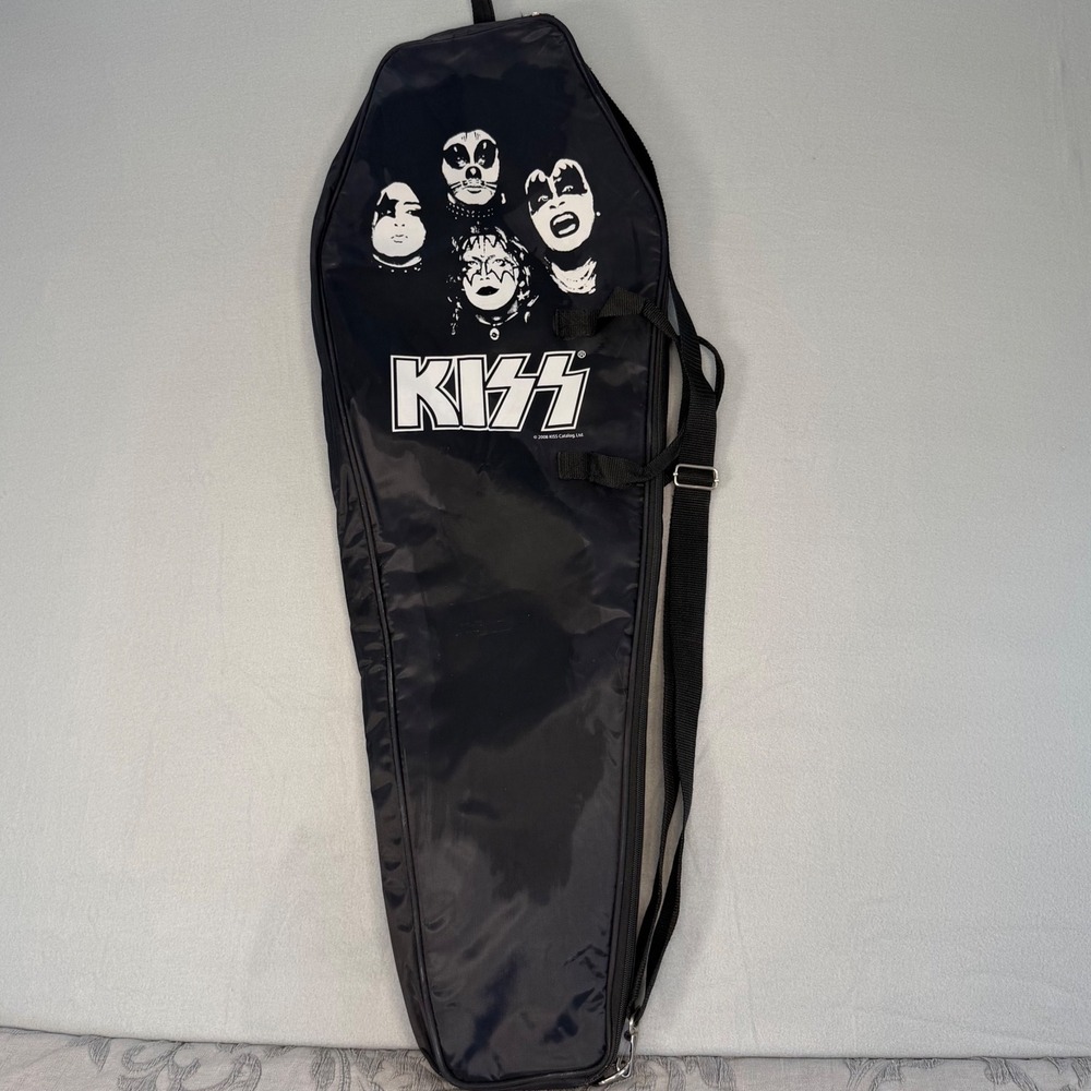 Coffin Case KISS Guitar Gig Bag Unisex OS Black Excellent